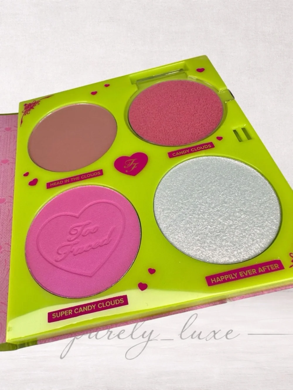 Beauty bundle- Too Faced Pink & Cheek Palette with Pink Lip Injection Glosses